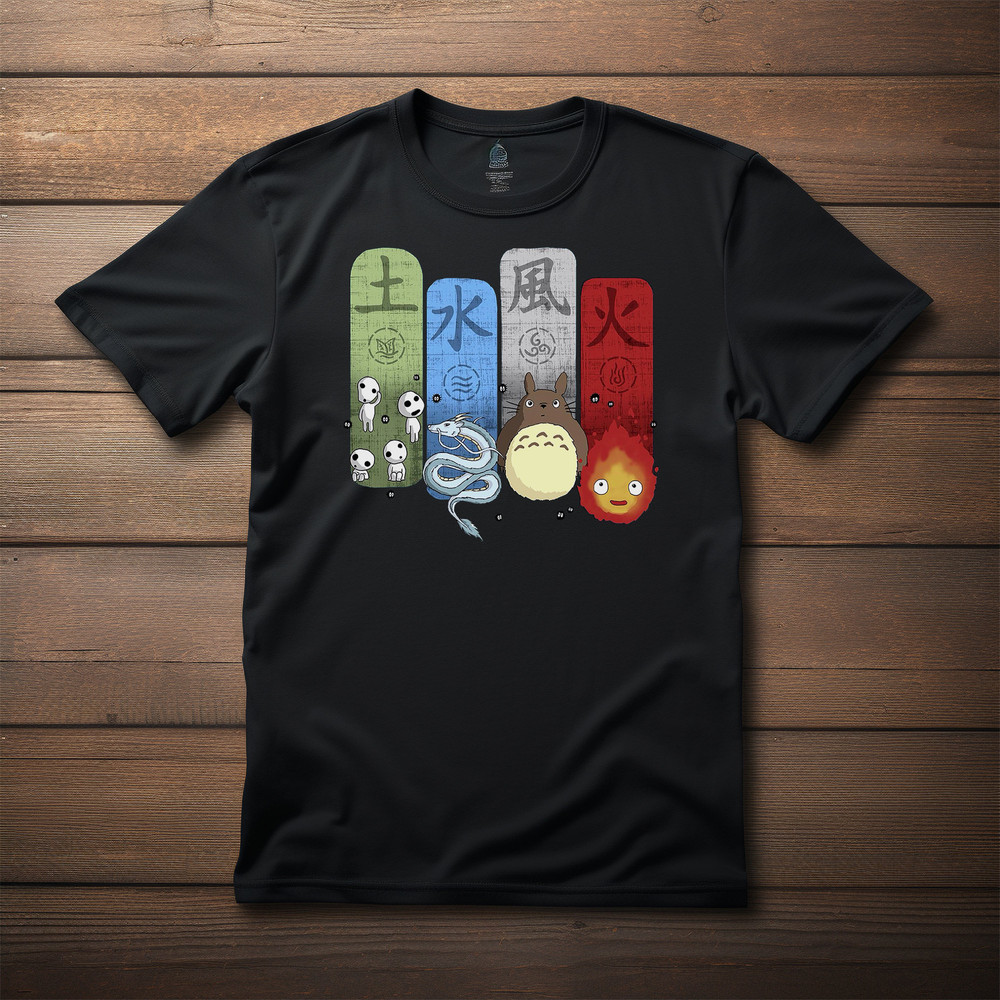 Fantasy Forest Elements T-shirt Japan Anime Movie Fan Tee Shirt Unisex Black Shirt - Anime T-shirt, Manga Shirt, Birthday Christmas Gift.jpg