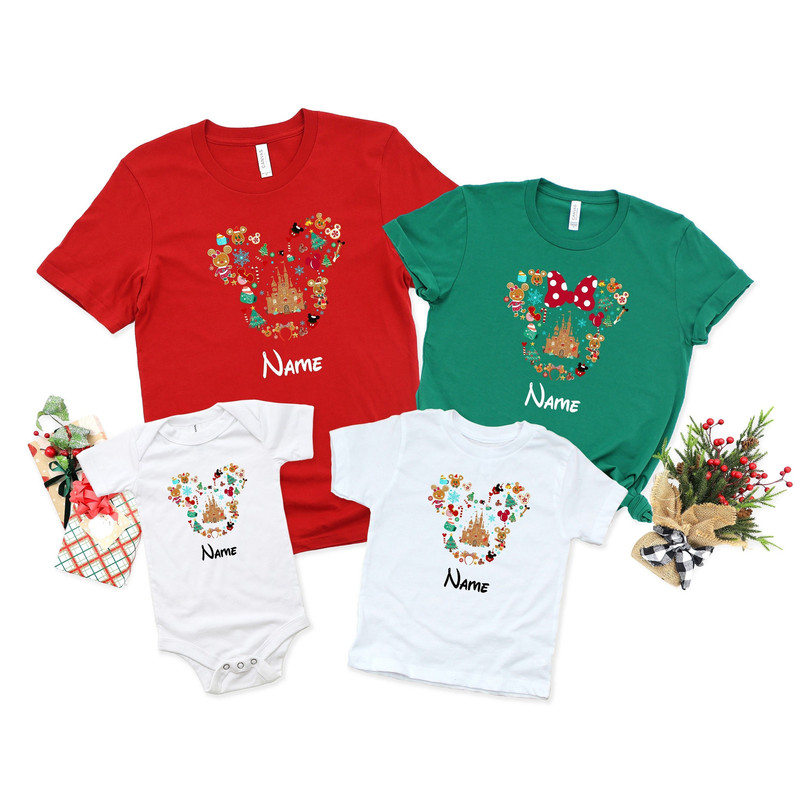 Personalized Disney Christmas Shirt, Mickey And Minnie Shirt, Disney Castle Shirt, Disney Couple Shirt, Custom Disney Shirt, Christmas Gift 1.jpg