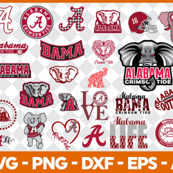 alabama crimson tide bundle svg, sport bundle svg, ncaa svg 02