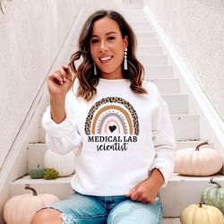medical lab scientist sweatshirt laboratory scientist sweater lab science shirt science gift medical technologist lab te
