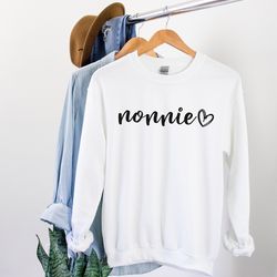 nonnie sweatshirt nonnie gift nonnie sweater gift for grandma future nonnie shirt new nonnie gifts pregnancy announcemen