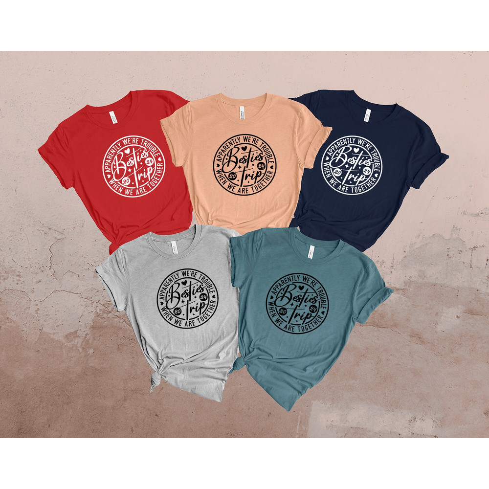 Besties Trip 2024 Shirt, Matching Girl's Vacation Shirt, Best Friends Shirt, Girl's Camping Shirt, Bachelorette Shirt, Girl's Weekend shirt.jpg