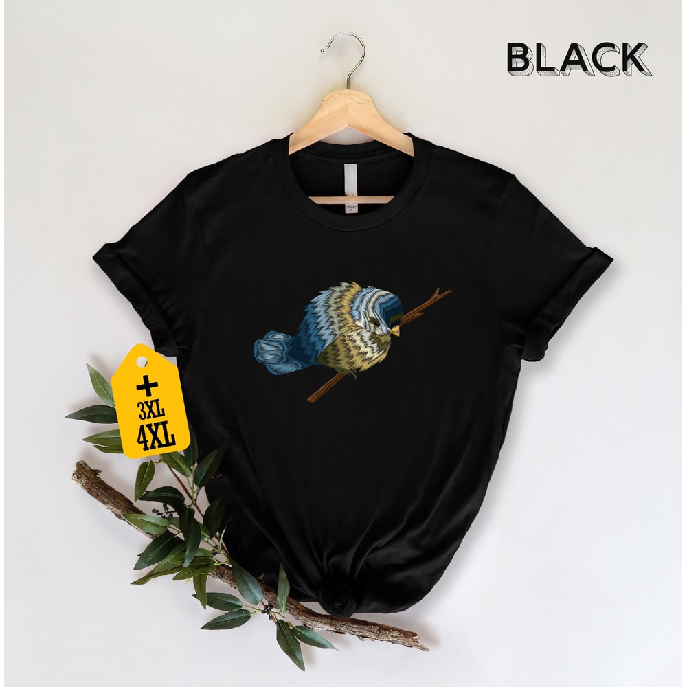 Blue Tit Bird Shirt For Nature Lovers And Bird Watchers Birdwatching Apparel For Bird Watching Adventures Gift For Bird Lover.jpg