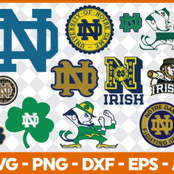 notre dame fighting irish bundle svg, sport bundle svg, ncaa svg 30