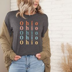 ohio shirt cute ohio tshirt ohio gifts ohio gift for her rainbow ohio tee ohio state shirt ohio mom ohio gift for mom oh