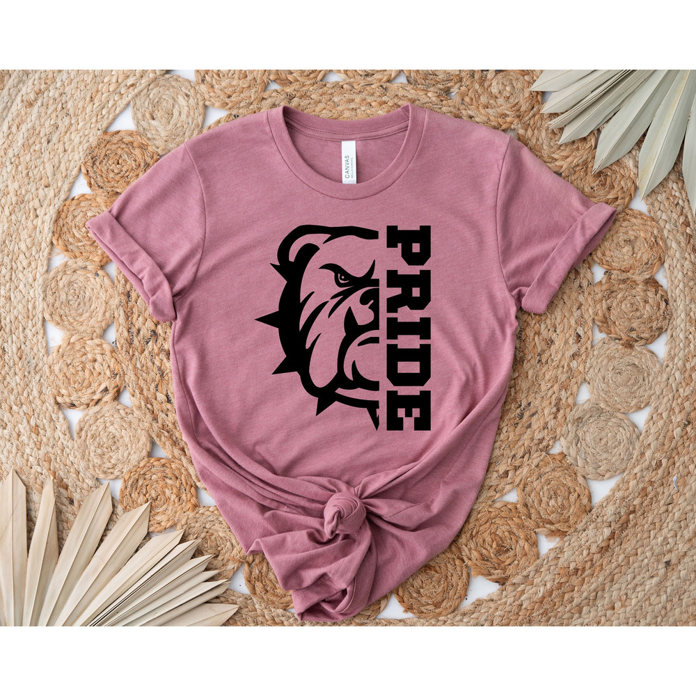 Custom School Mascot Shirt, Bulldog High School Team Shirt, Favorite School Team Shirt, School Spirit Shirt, Teacher Student Matching Shirt.jpg