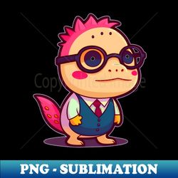 cute axolotl philosopher - high-quality png sublimation download - create with confidence