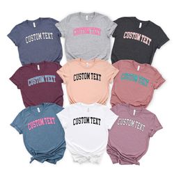 custom text shirt, customized matching shirts, personalize shirt, customized t-shirt, customize your own, personalized g