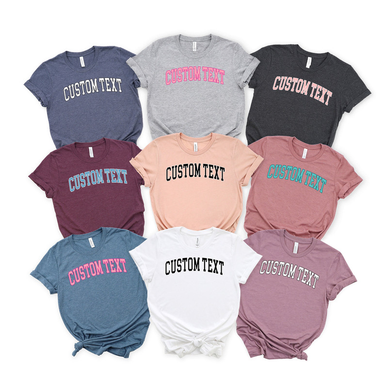 Custom Text Shirt, Customized Matching Shirts, Personalize Shirt, Customized T-Shirt, Customize Your Own, Personalized Gift, Make Your Own.jpg