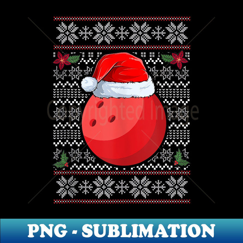 AO-4938_Bowling Ball Christmas Ugly er Santa Hat Sport Lover  0037.jpg