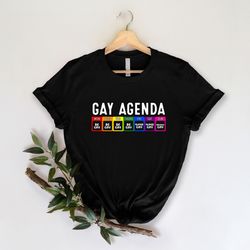 gay agenda shirt, funny lgbtq shirt, gay pride shirt, rainbow shirt, pride month gift, equality shirt, lgbtq pride shirt