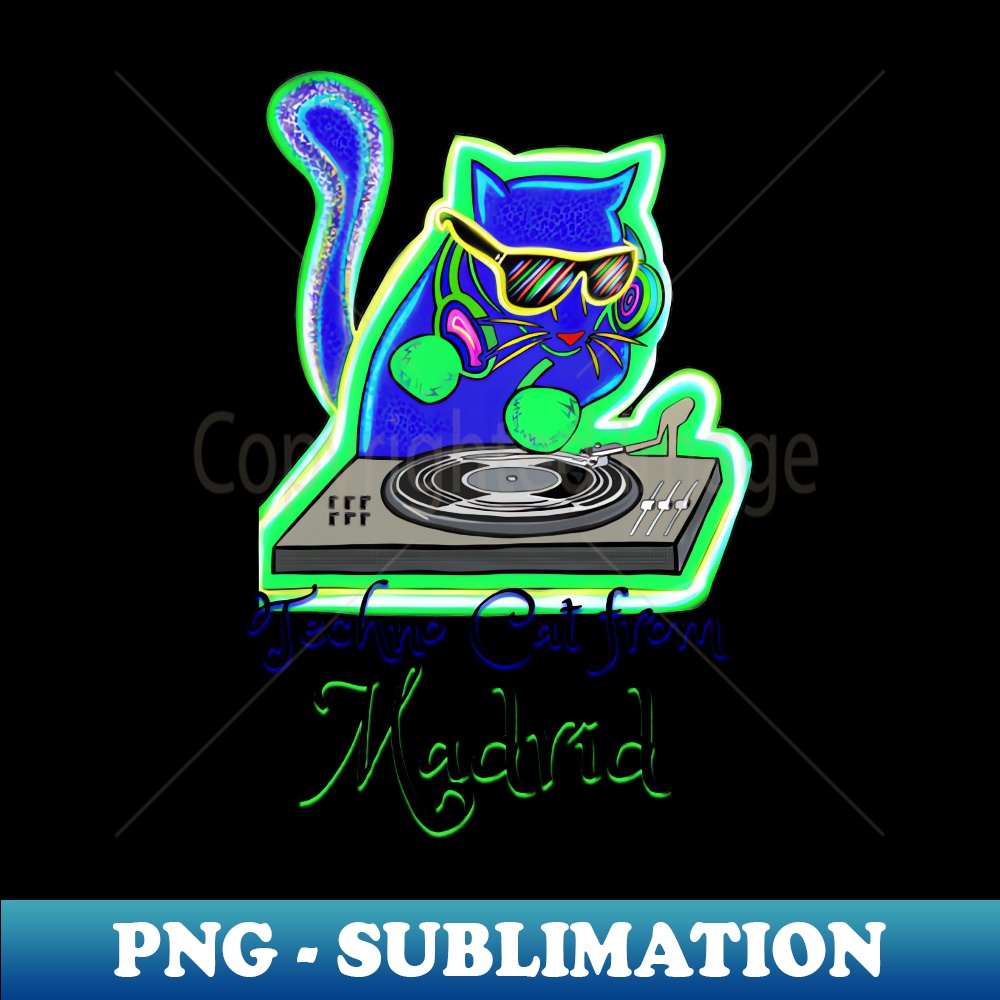 AS-27227_Techno Cat from Madrid - Catsondrugscom - Techno Party Ibiza Rave Dance Underground Festival Spring Break Berlin Good Vibes Trance Dance technofashion