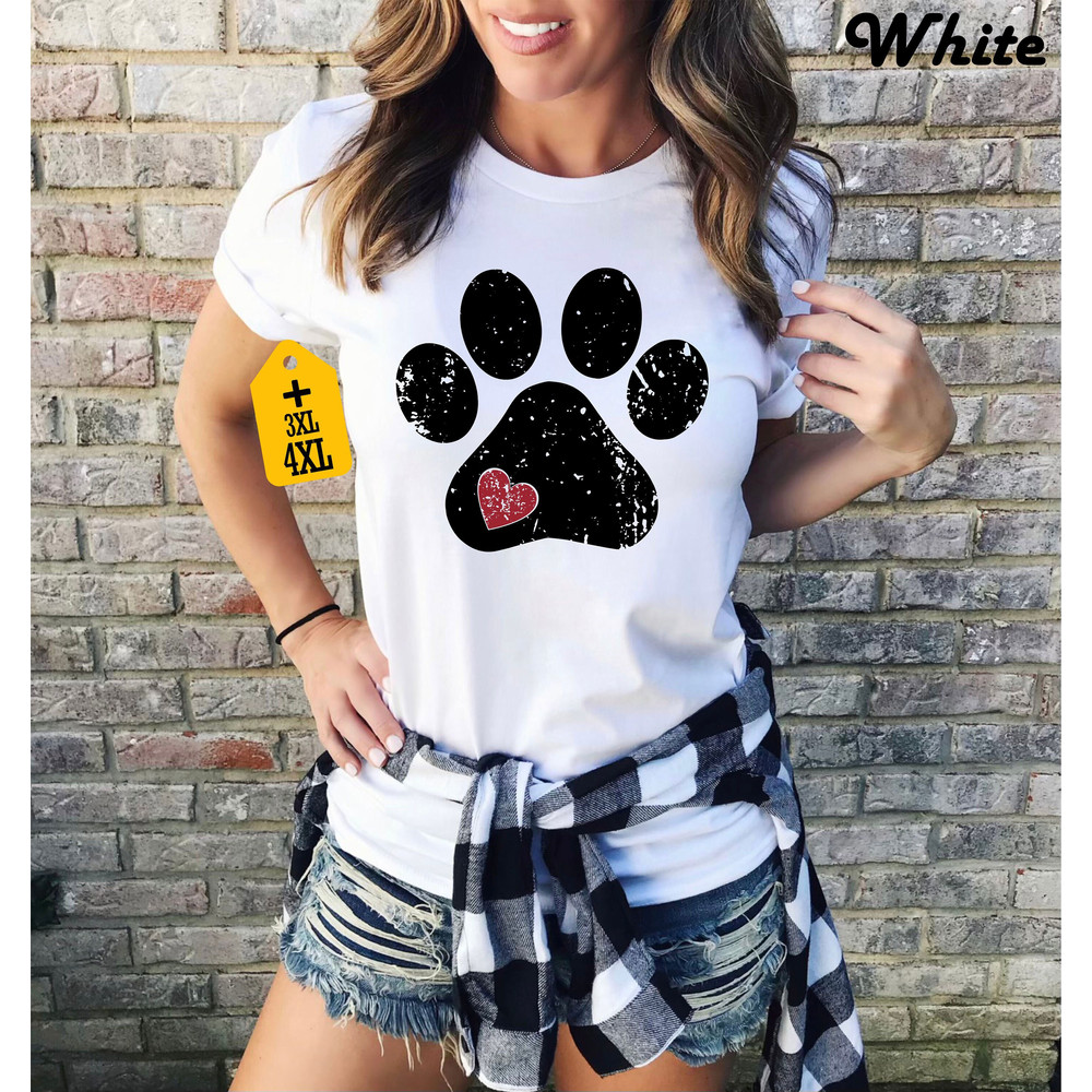 Heart Paw Shirt, Dog Mom Shirt, Cute Dog Shirt, Dog Lover Shirt, Mom Shirt, Animal Lover Shirt, Funny Dog Mom Shirt, Gift For Dog Mom.jpg
