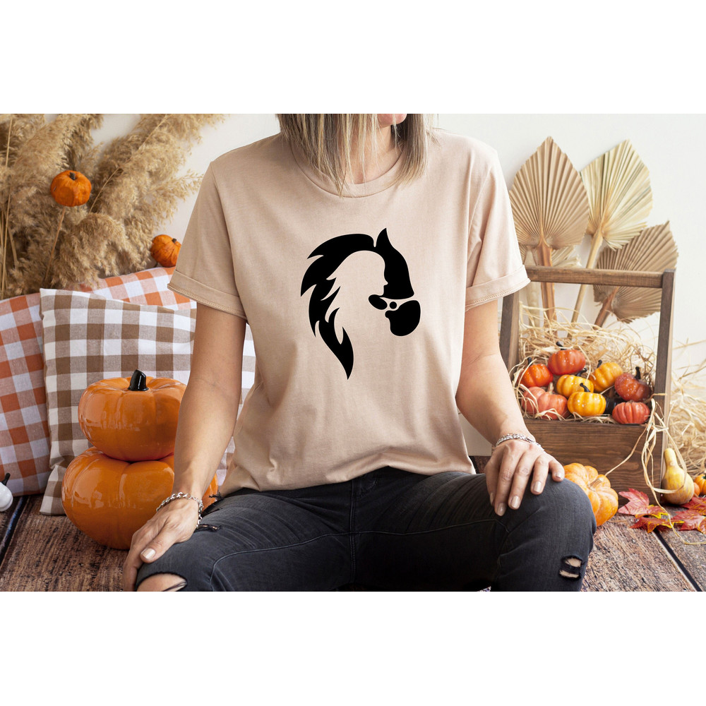 Horse Girl Silhouette Shirt, Horse Lover Gift, Horse Rider Tee, Equestrian Gift, Western T-Shirt, Horse Owner Gift, Farm Shirt, Animal Lover.jpg