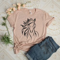horse shirt, horse lover tshirt, women horse lover t shirt, horse mom shirt, gift for horse owner, farm shirt, horse tsh