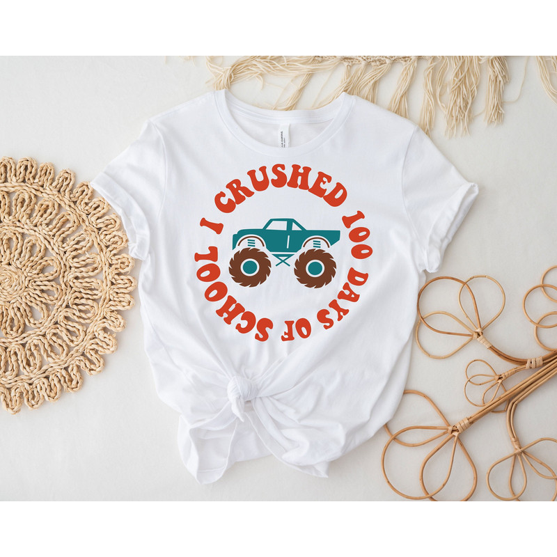 I Crushed 100 Days Of School Shirt, 100 Days Of School Celebration, Teacher Tee, Happy 100th Days Of School, Back To School Student Shirt 1.jpg