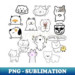 a cute character cute lovely adorable charming sweet animal friends - Sublimation-Ready PNG File - Unleash Your Creativity