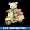 BT-579_A cute teddy bear riding scooter bike 6089.jpg