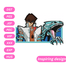 yo gi yo embroidery design, digital files, instant download