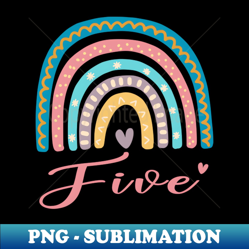 BV-323_5 Year Old Rainbow 5th Birthday Gifts For Girls 5 Bday 9848.jpg