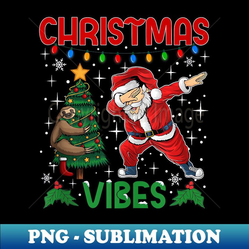 BV-8146_Dabbing Santa Boys Girls Christmas Pajamas Sloth 0094.jpg