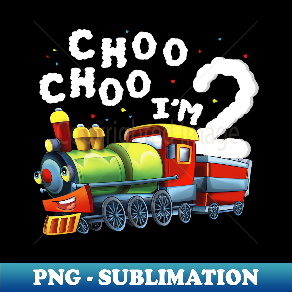 BY-16925_Kids Choo Choo Im 2 Year Old Locomotive Train Boy 2nd Birthday 2267.jpg