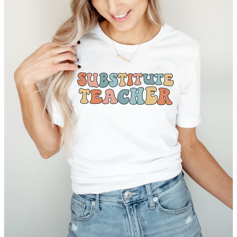 Substitute Teacher Shirt Sub Shirt Back to School Shirt Substitute Teacher Gift for Substitute Cute Substitute Tee Substitute Teacher Tshirt 1.jpg