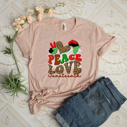 peace love juneteenth shirt, black lives matter, emancipation day shirt, juneteenth shirt, leopard shirt, freedom shirt,