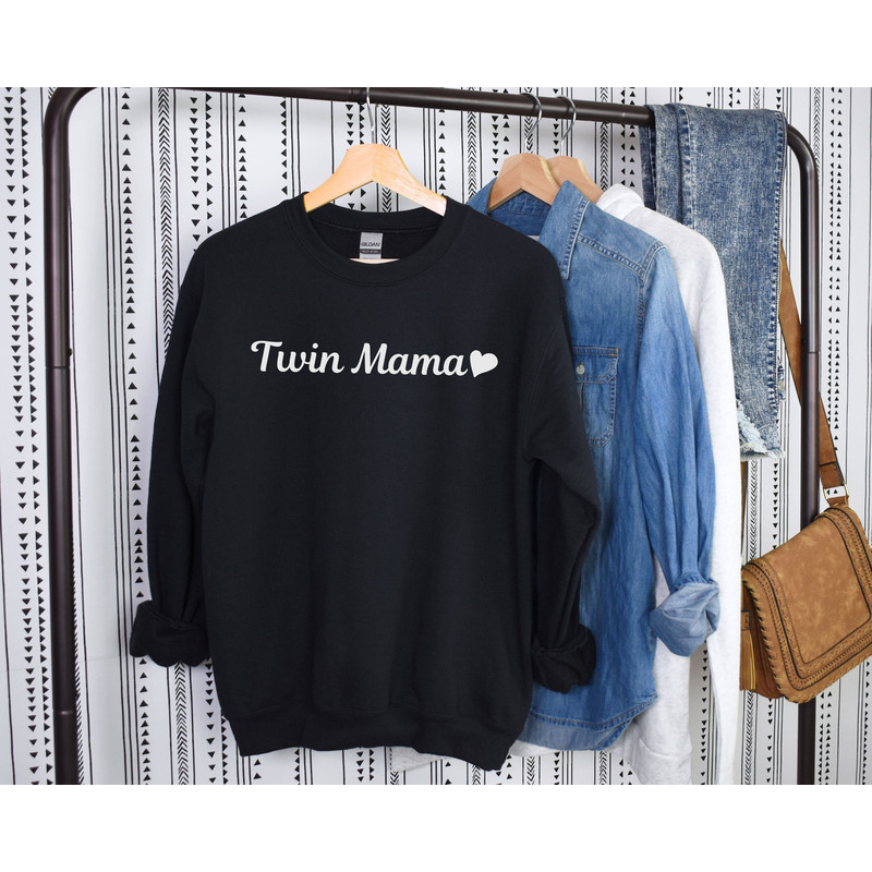 Twin Mom Sweatshirts Cute Twin Mom Shirt Twin Mama Gift for New Twin Mom Of Two Cute Mom Shirt Twin Mama Sweater Twin Mama Sweatshirt.jpg