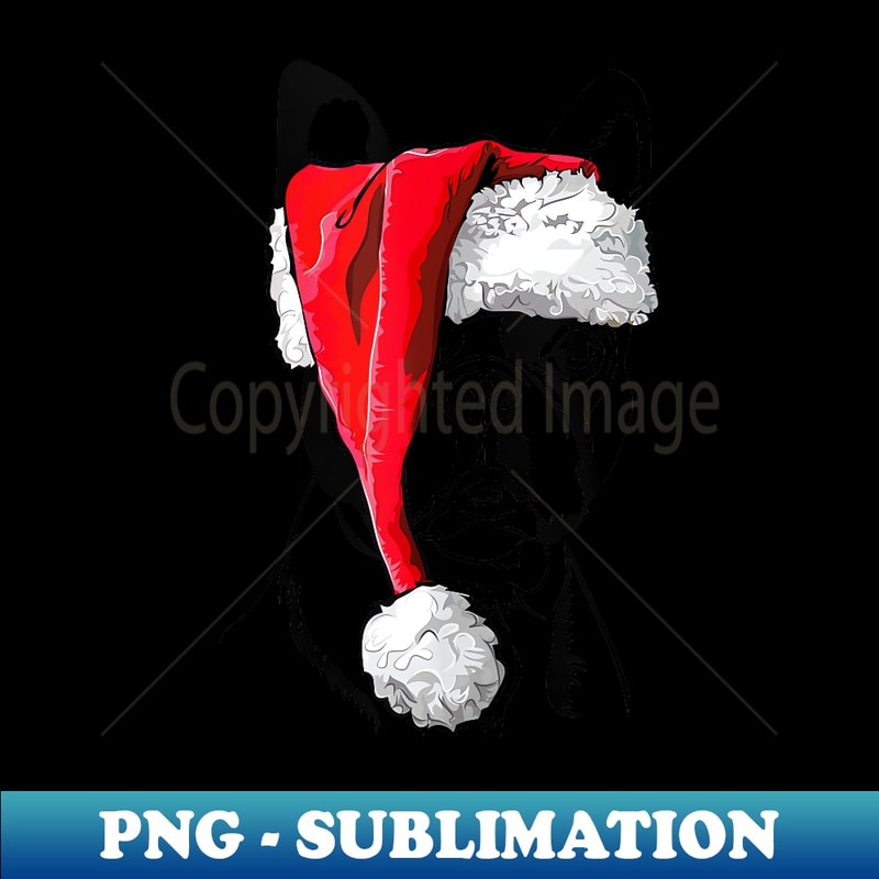 CV-11639_Funny Santa Boston Terrier Christmas dog mom dog 0191.jpg