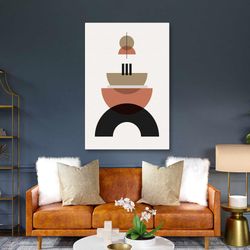 minimal wall art, boho wall art, line art, minimal home wall decor, roll up canvas, stretched canvas art, framed wall ar