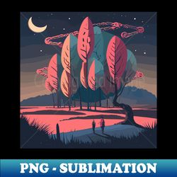 Landscape Design - Retro PNG Sublimation Digital Download - Spice Up Your Sublimation Projects