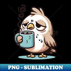 verschlafener vogel - decorative sublimation png file - create with confidence