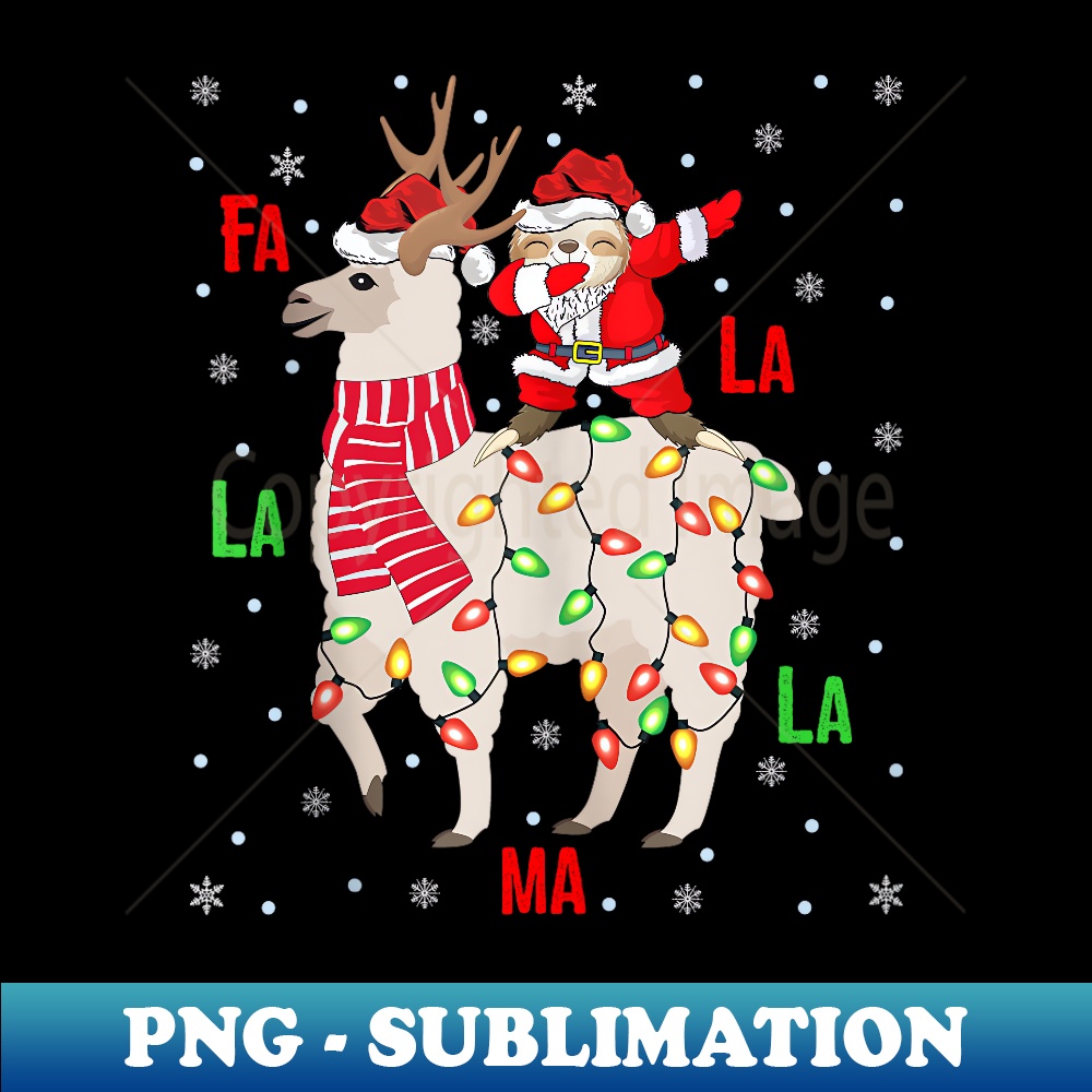 DY-30968_Xmas Lights Dabbing Santa Sloth Riding Llama Christmas 0513.jpg