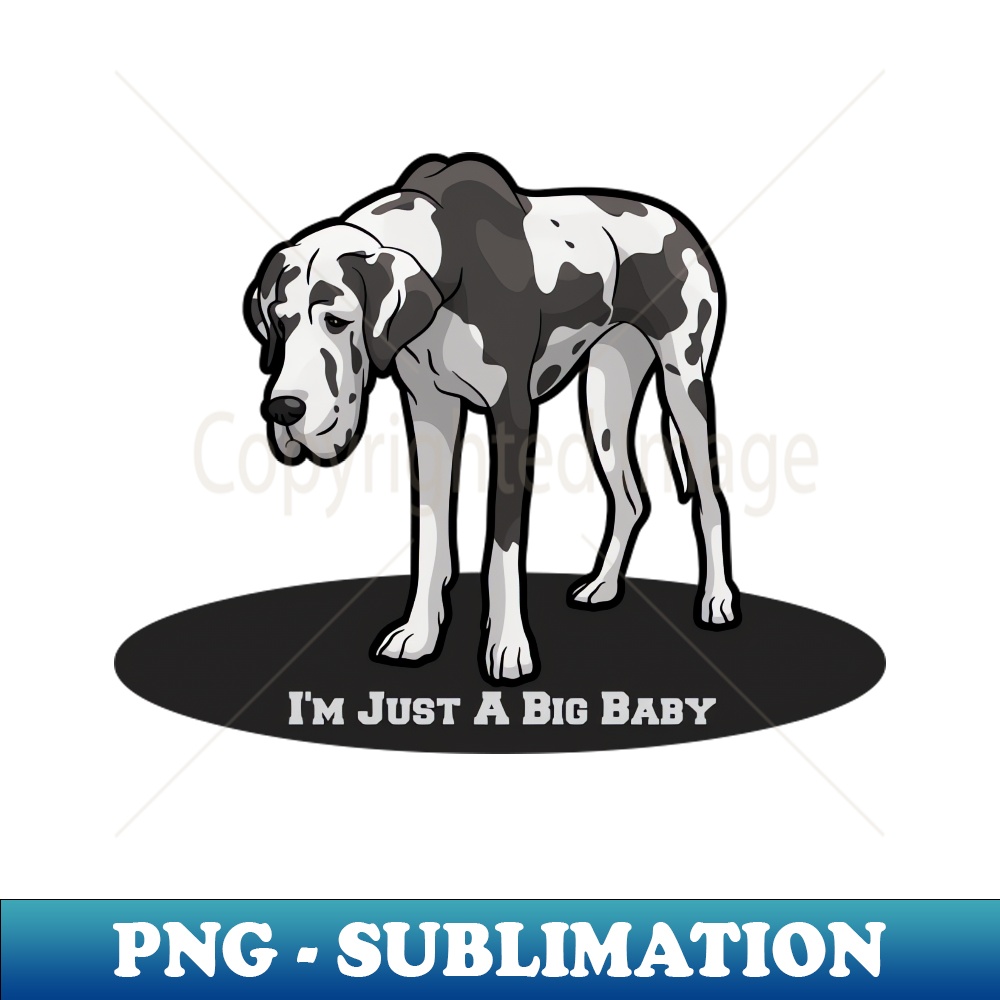 EC-13514_Harlequin Great Dane Dog Breed Im Just A Big Baby 7591.jpg