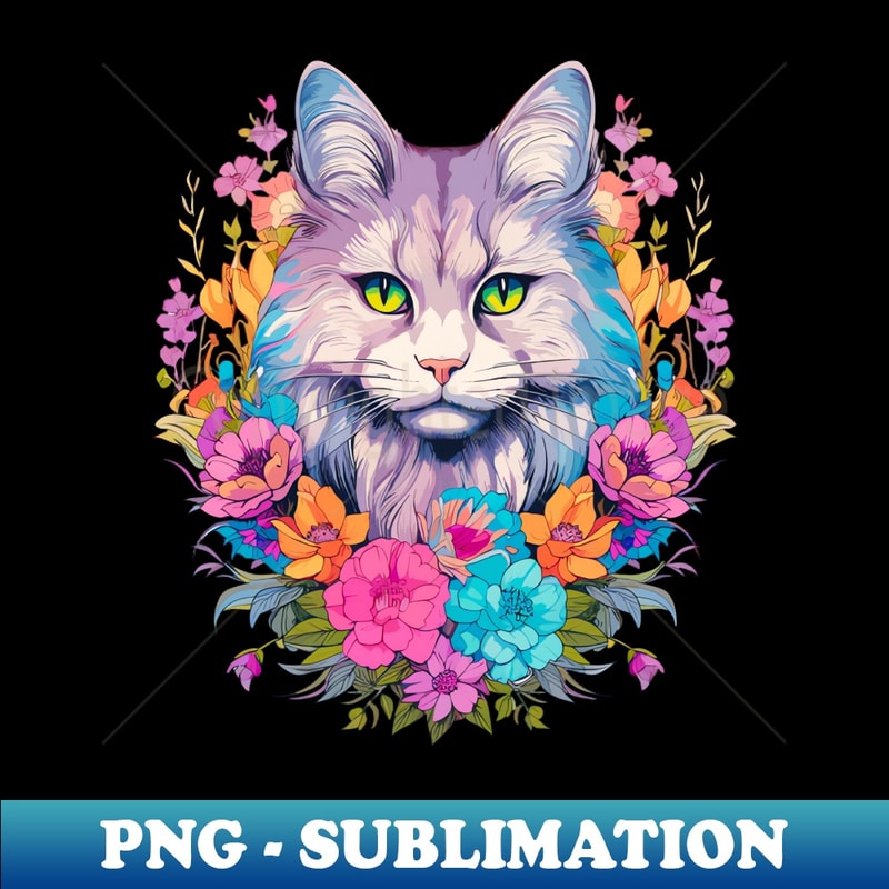 EL-12859_Grey Vibrant Cat and Floral Aesthetic 8244.jpg