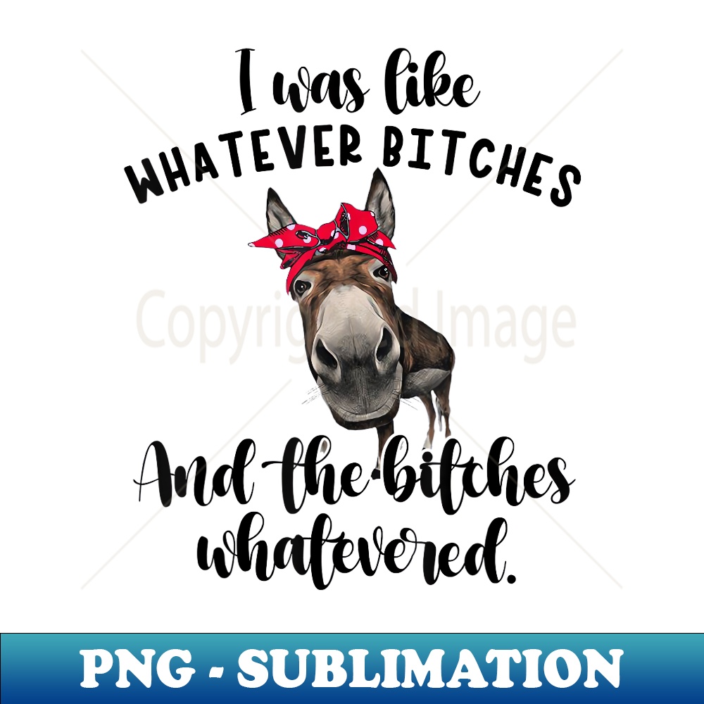 ES-14909_I Was Like Whatever Bitches Funny Donkey Lover 0315.jpg