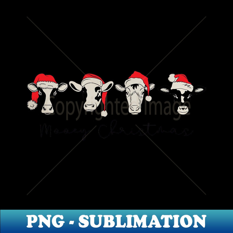 ET-7300_Cow Reindeer Hat Santa Christmas Lights Funny Cow Christmas 0099.jpg