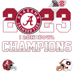 2023 Iron Bowl Champions Alabama Crimson Tide 27 – 24 Auburn Tigers November 25, 2023 Jordan-Hare Stadium png