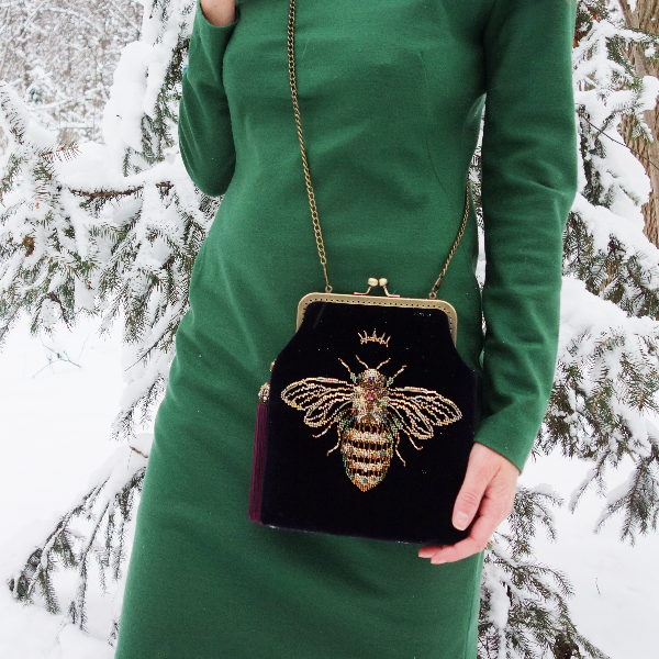 royal bee purple velvet handbag golden metallic embroidery.jpg