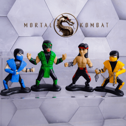 Mortal kombat figures Liu Kang Scorpion Sub Zero Reptile toys