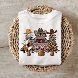 western christmas trees crew neck sweatshirt