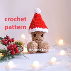 penis crochet pattern Christmas hat, graduation gift ideas, graduation crochet pattern, dick crochet amigurumi