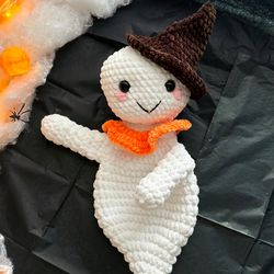 Easy Crochet Ghost PATTERN pdf, Crochet Ghost Lovey ENGLISH amigurumi Halloween pattern, Ghost Pattern, Ghost Amigurumi,