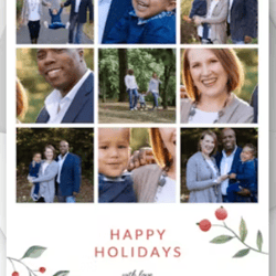 "Memories Mosaic: Multi-Photo Christmas Card"