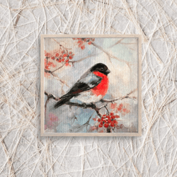 birds painting original oil painting animal wall art