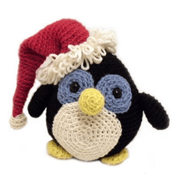 Howie the Holiday Penguin Crochet pattern, digital file PDF, digital pattern PDF