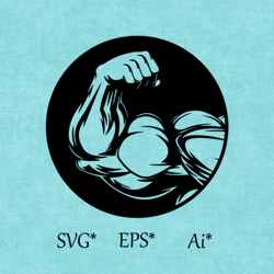 sportsman svg, man, fitness, gym, workout, crossfit, bodybuilder, coach, sport, muscle  digital svg, eps, ai