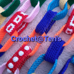 Festive Paper Chains Crochet pattern, digital file PDF, digital pattern PDF