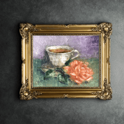 still life oil painting original flower painting
